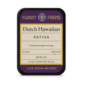 Dutch Hawaiian + Live Resin Sugar | Infused Pre-Rolls | 5pk