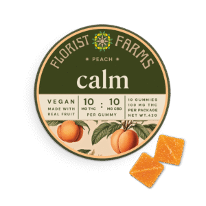 Calm | Peach Gummies | 10pk